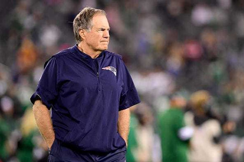 Bill Belichick before a Patriots game.