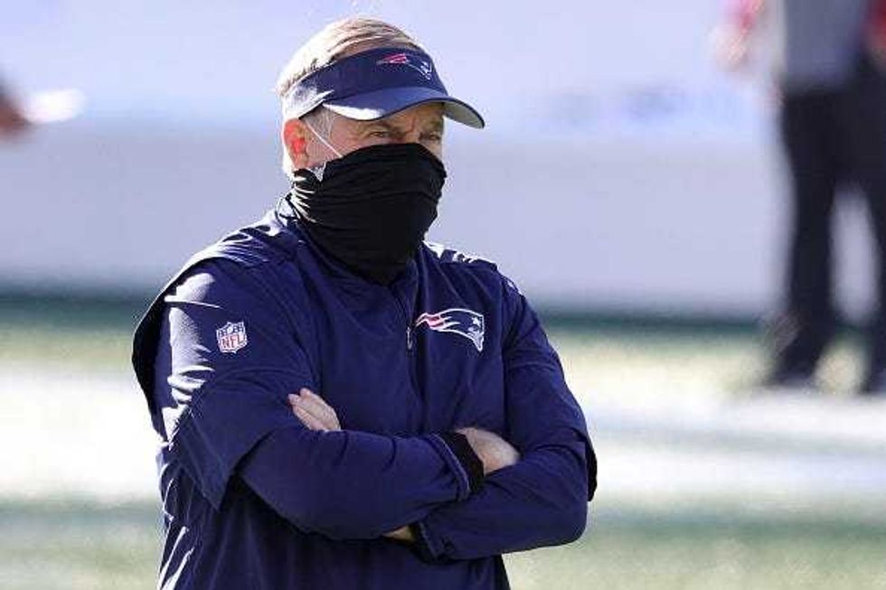 Bill Belichick before a Patriots game.