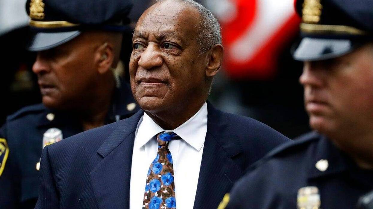 Bill Cosby arrives for his sentencing hearing at the Montgomery County Courthouse, in Norristown, Pa.