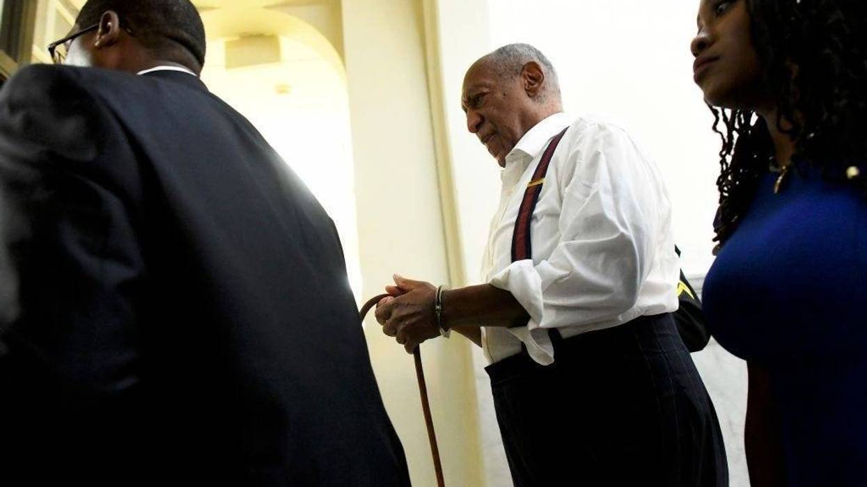 Bill Cosby is taken away in handcuffs after being sentenced to 3-10 years.