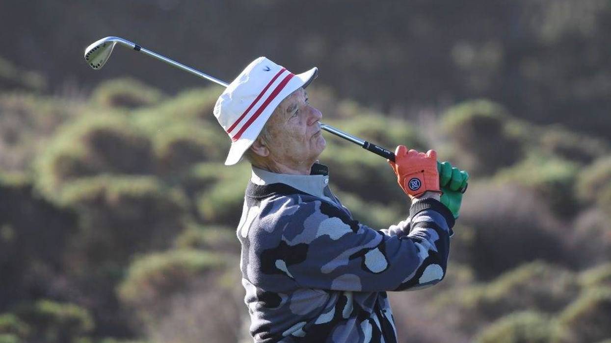 Bill Murray playing golf