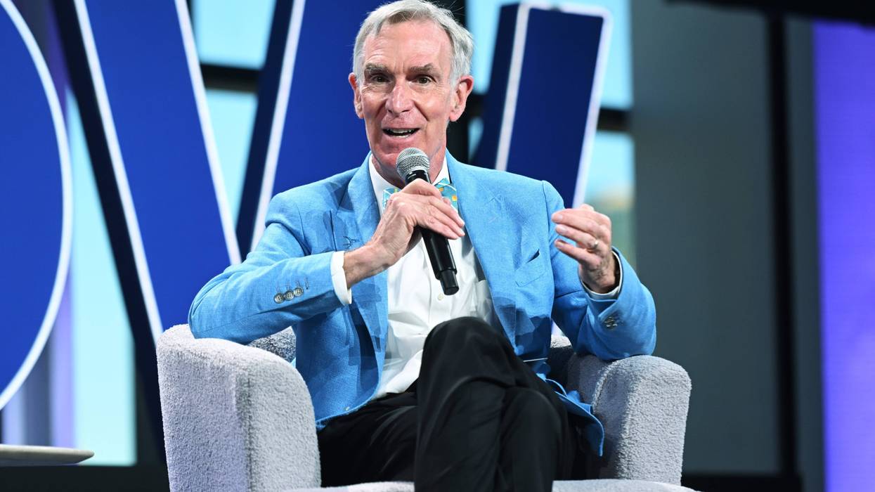 Bill Nye speaks onstage during Global Citizen NOW at Spring Studios on April 30, 2025 in New York City.