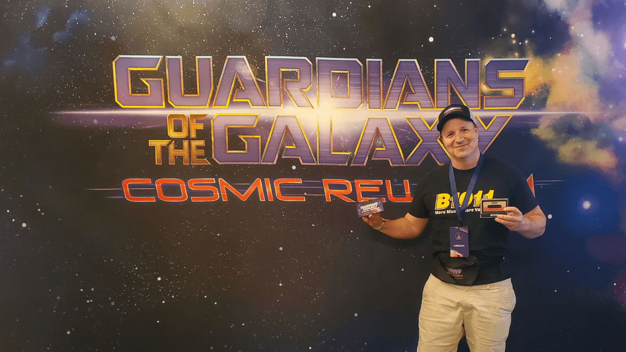 Bill Tafrow at Guardians of the Galaxy Cosmic Rewind in Walt Disney World