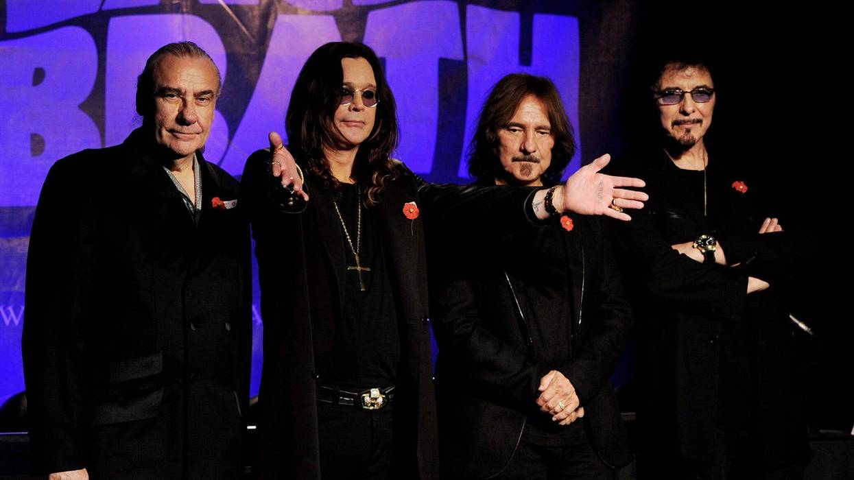 Bill Ward, Ozzy Osbourne, Geezer Butler and Tony Iommi of Black Sabbath