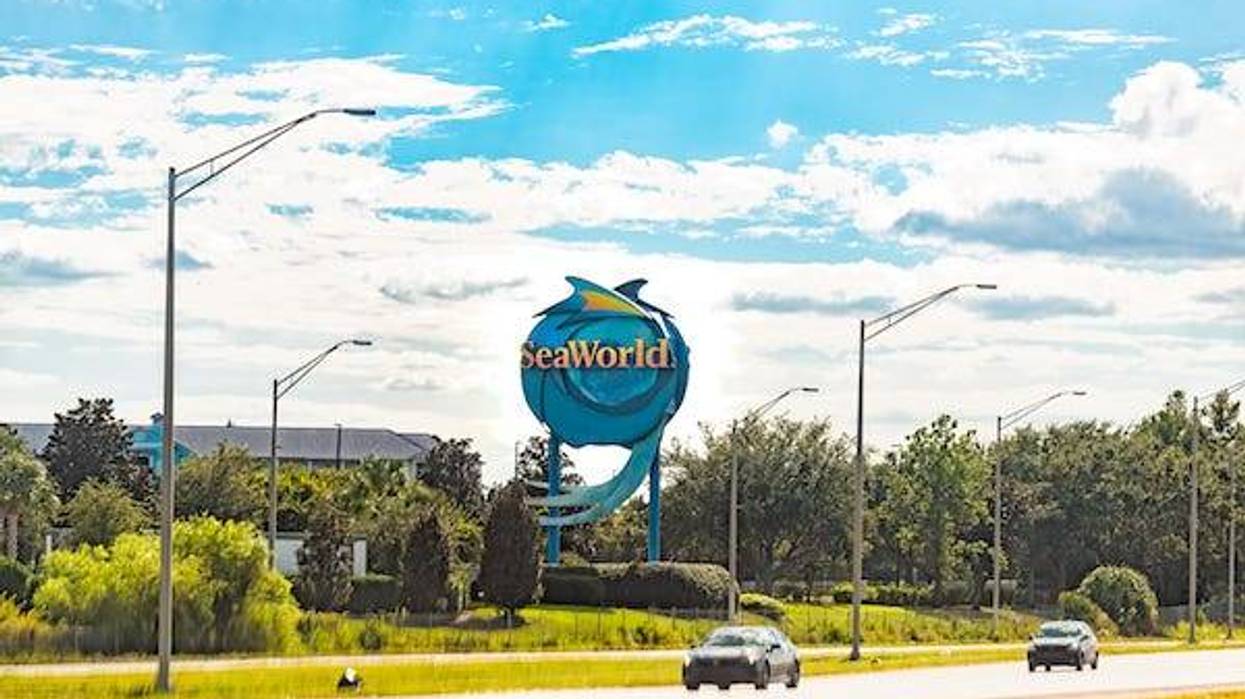 Billboard for SeaWorld theme park