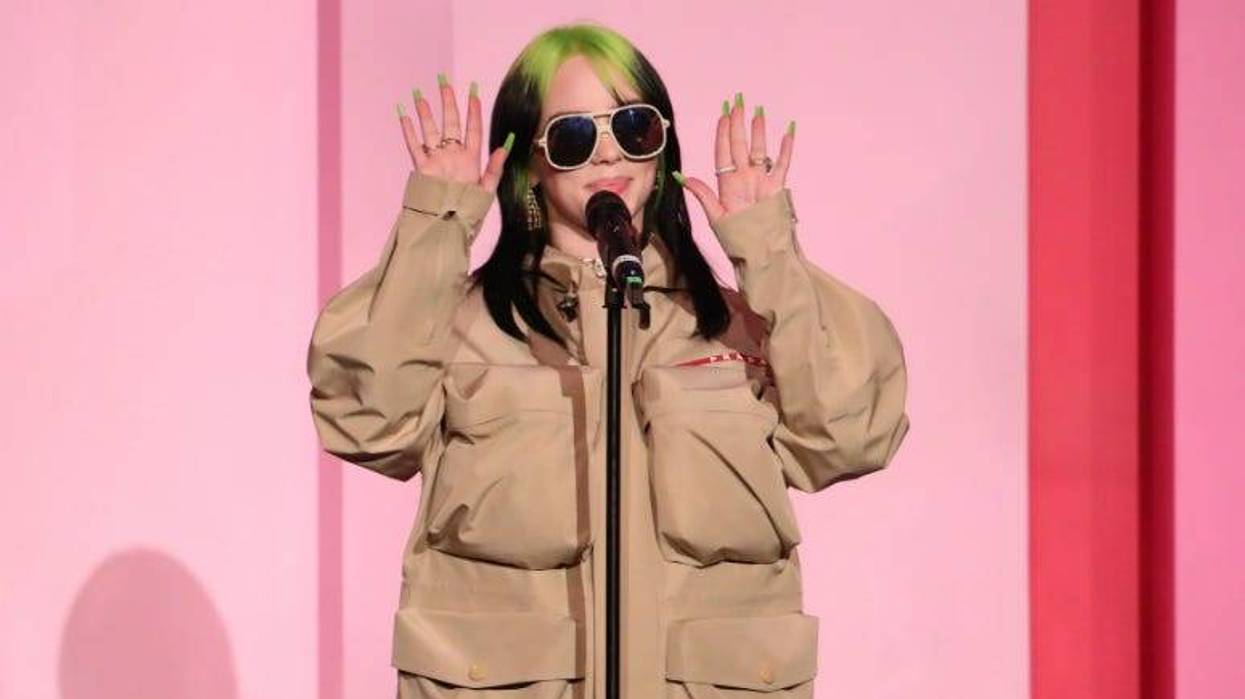 Billie Eilish accepts the Woman of the Year Award onstage during Billboard Women In Music 2019