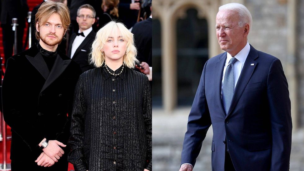Joe Biden looks 'Happier Than Ever' during Billie Eilish and FINNEAS' White House visit