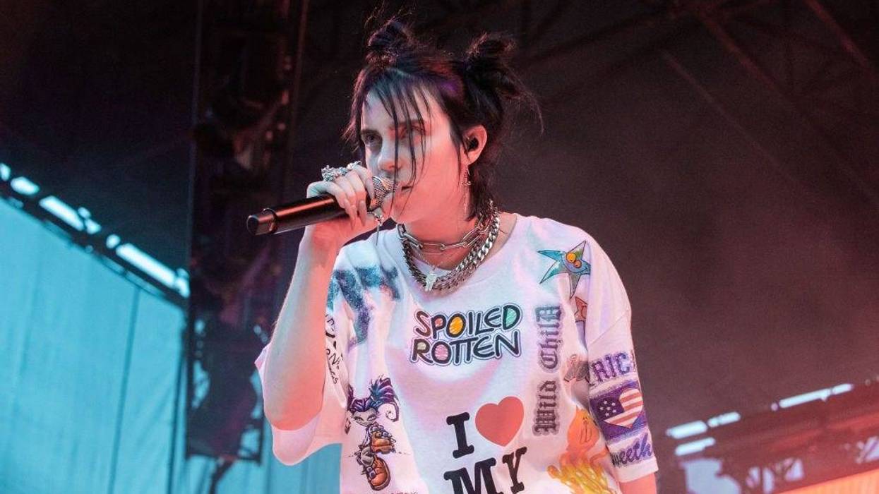 Billie Eilish on stage in Washington