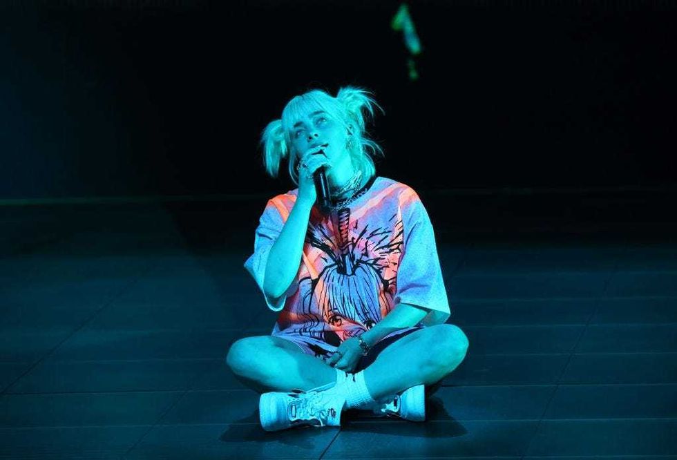 Billie Eilish performs onstage in Las Vegas, Nevada