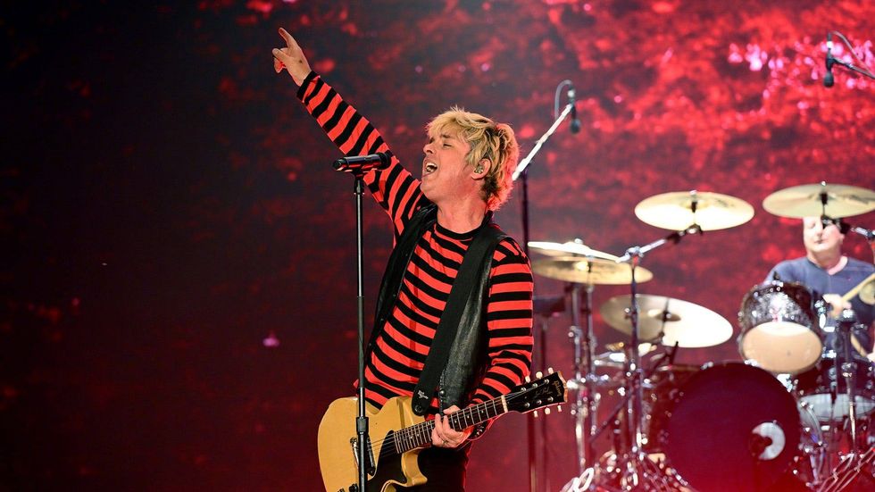 Billie Joe Armstrong and Tré Cool of Green Day
