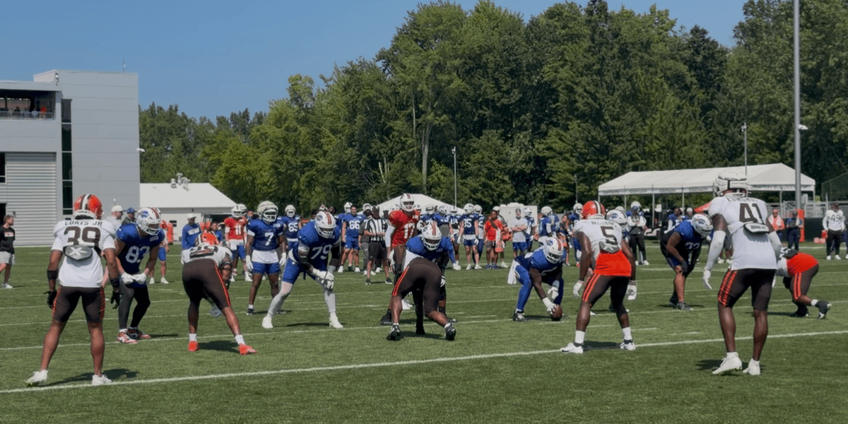 Bills tight ends have big day in practice against Browns