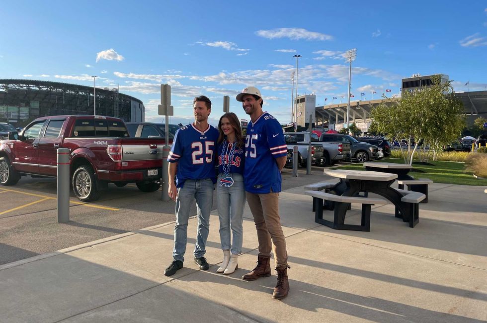 Bills Hallmark movie cast tailgating