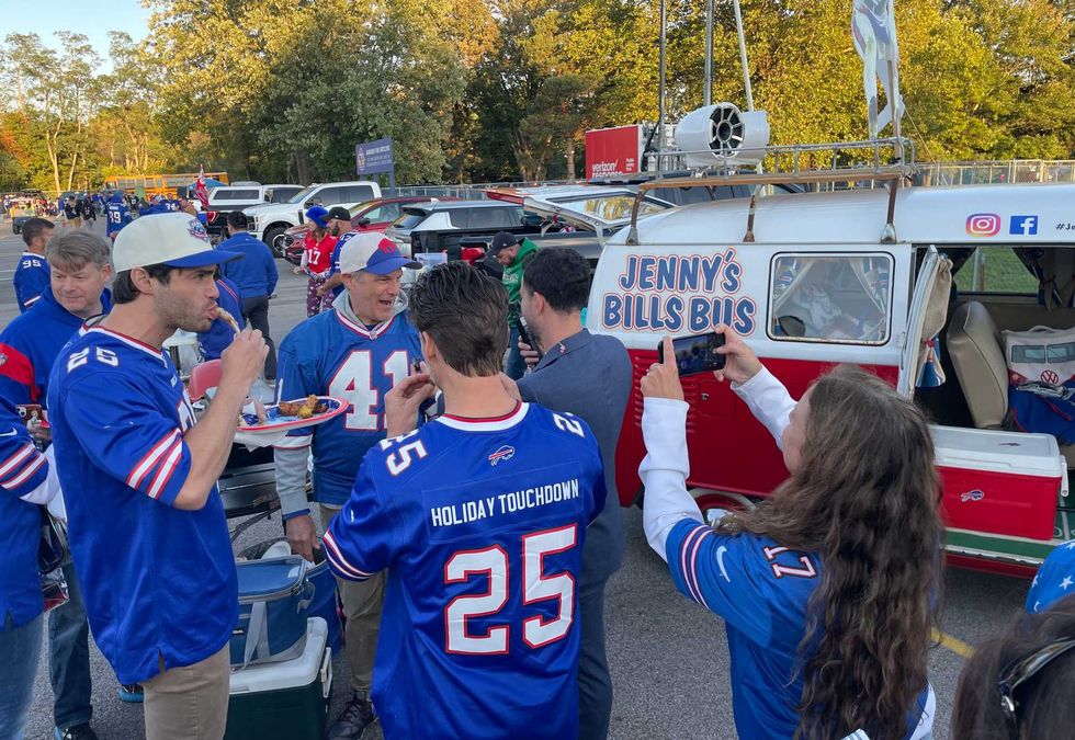 Bills Hallmark movie cast tailgating