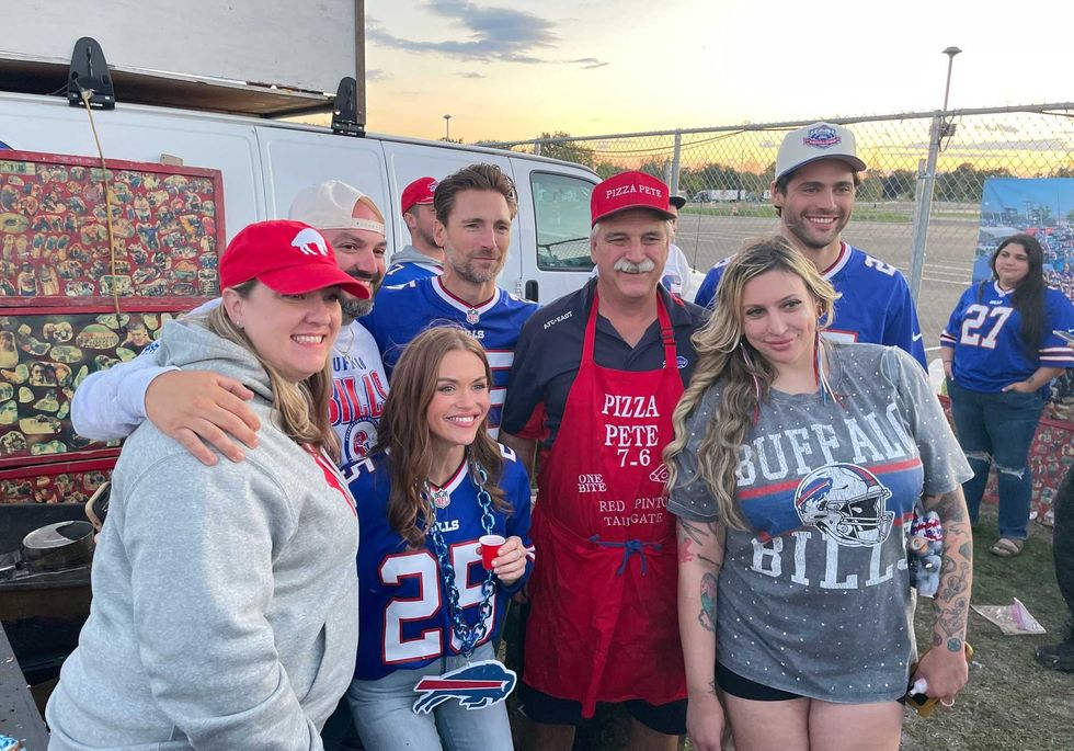 Bills Hallmark movie cast tailgating