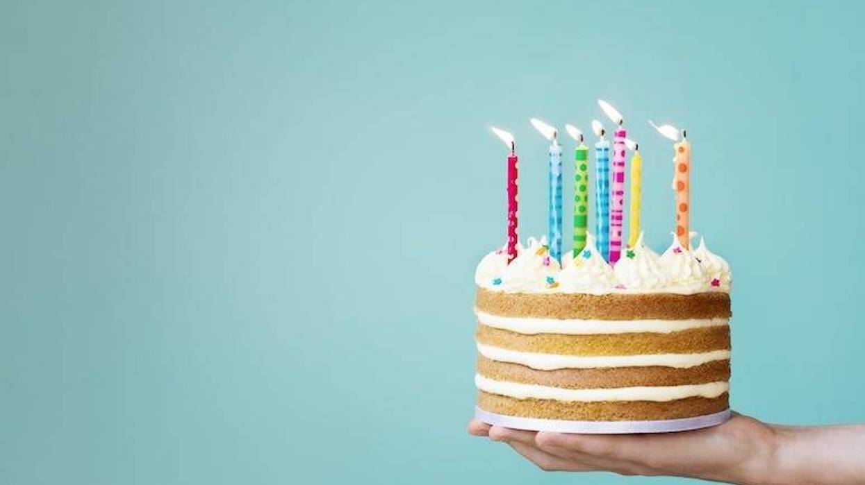 Birthday Cake, Candles, Buttercream, Colorful