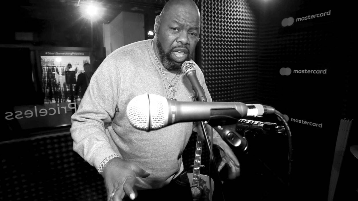 Biz Markie in recording studio during #TBT Night Presented By BuzzFeed at Mastercard House on January 25, 2018 in New York City. (Photo by Christopher Polk/Getty Images for Mastercard)