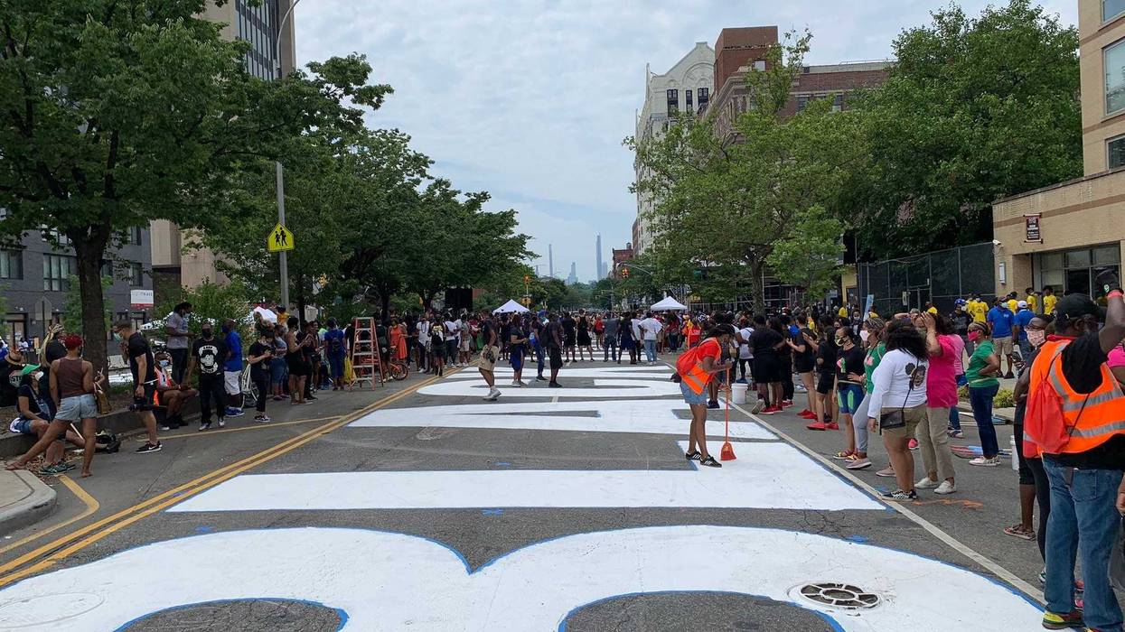 Black Lives Matter mural Harlem