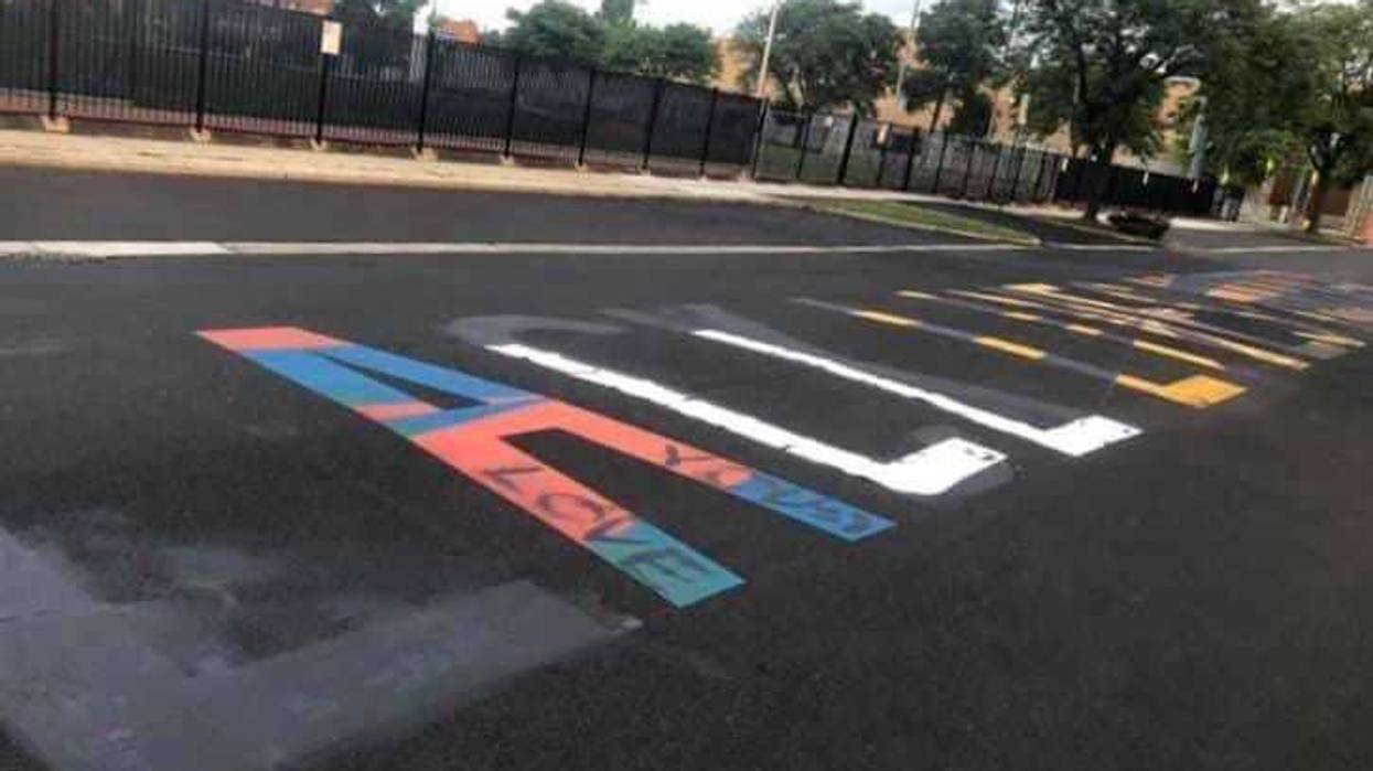 Black Lives Matter mural in Oak Park vandalized to read All Lives Matter