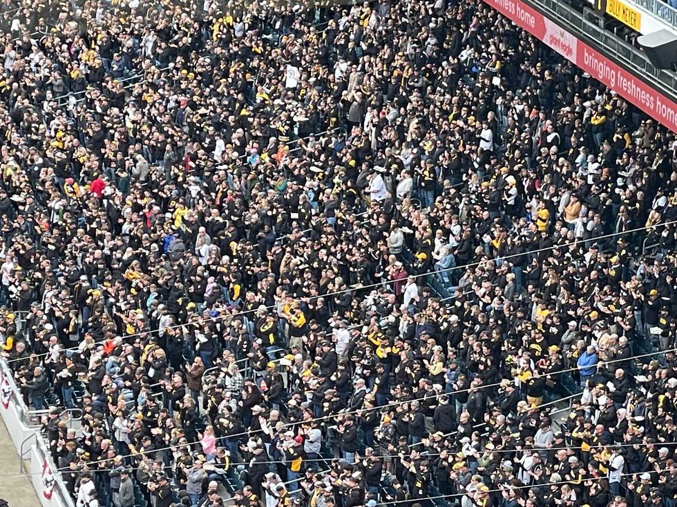 black out crowd at PNC Park