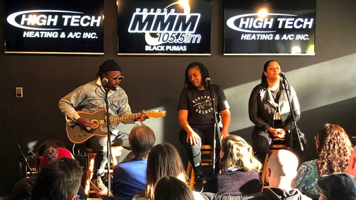 Black Pumas in Studio M, 2020