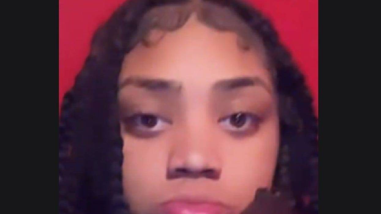 Black young adult women doing puppy-dog face
