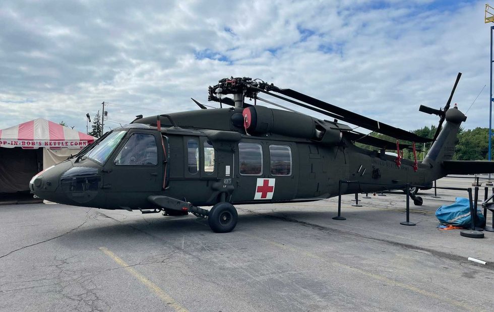 Blackhawk helicopter at the Erie County Fair