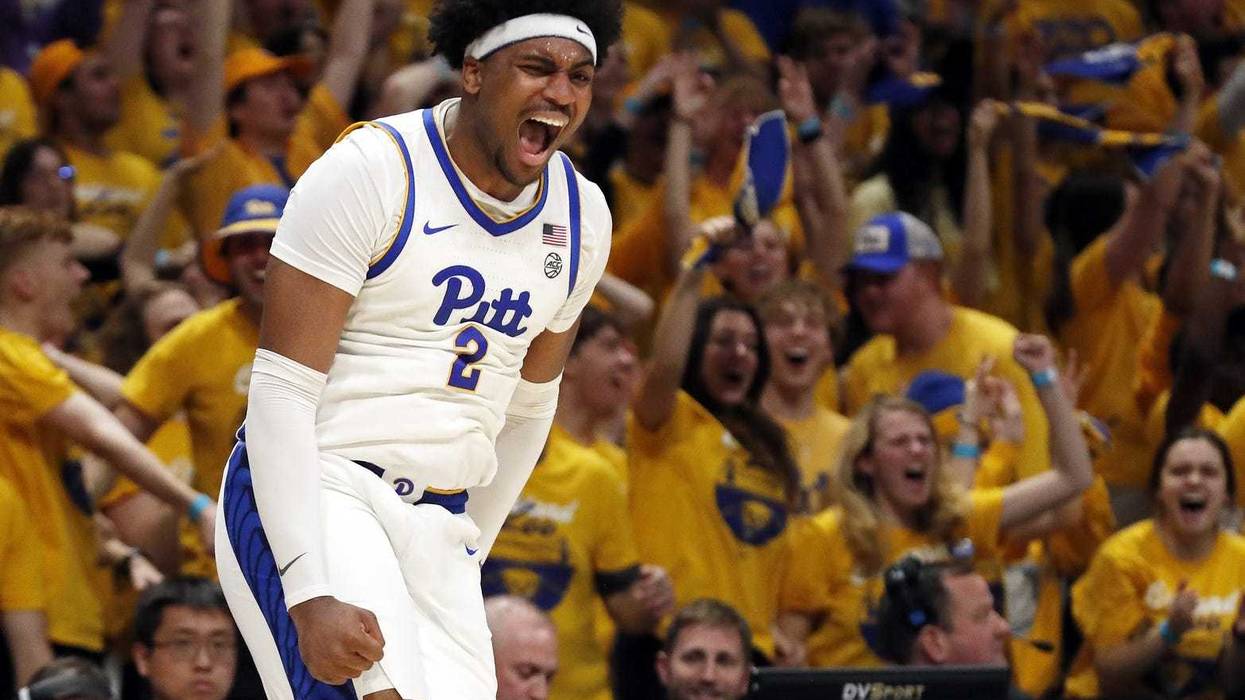 Blake Hinson celebrating