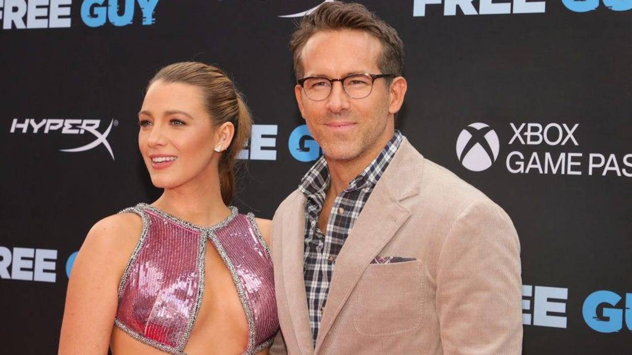 Blake Lively and Ryan Reynolds attend the World Premiere of 20th Century Studios' Free Guy on August 03, 2021 in New York City.