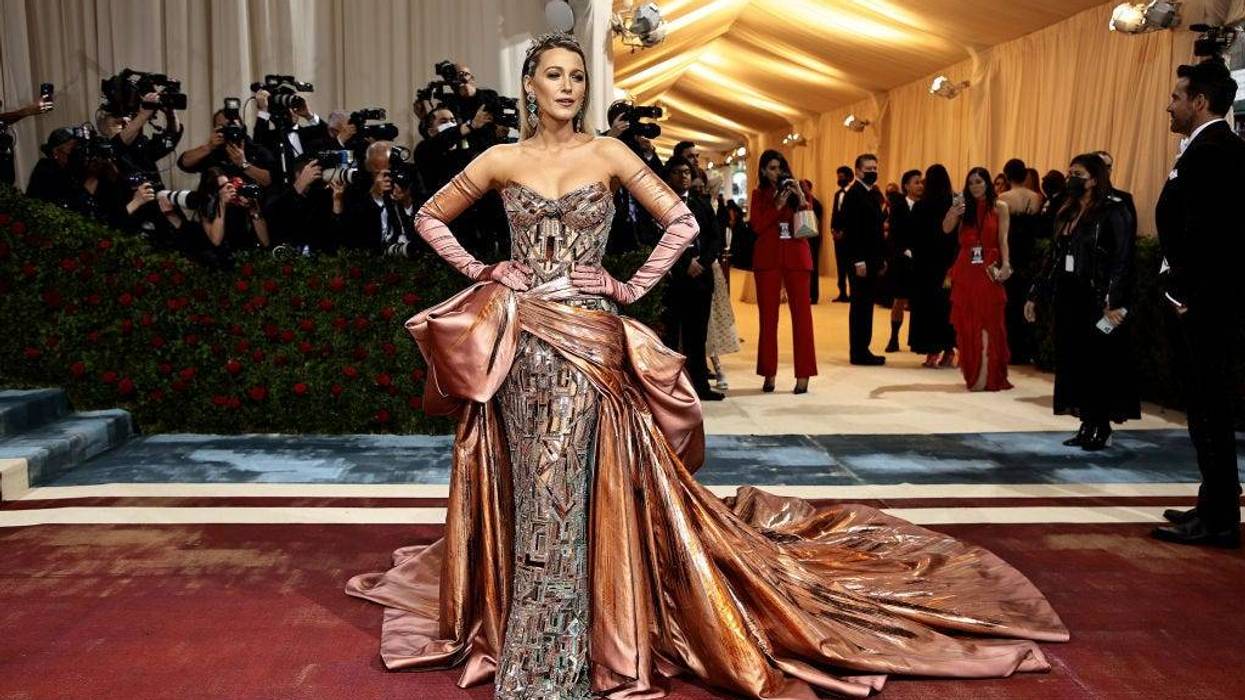 Blake Lively attends The 2022 Met Gala Celebrating "In America: An Anthology of Fashion" at The Metropolitan Museum of Art on May 02, 2022 in New York City.