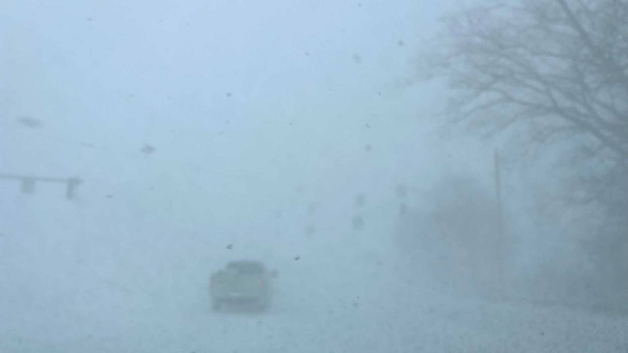 Blizzard bearing down on Sheridan Drive near Millersport in Amherst, NY, Dec. 23, 2022