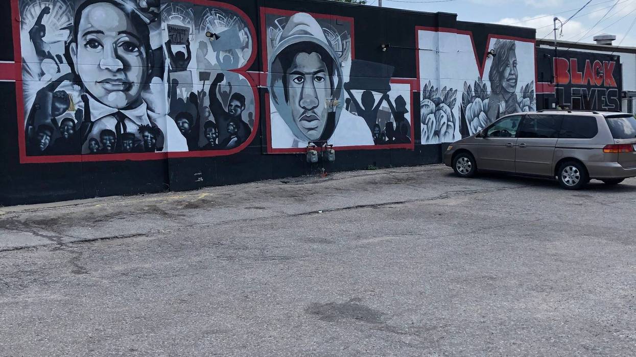 BLM Mural in Wichita, Kansas