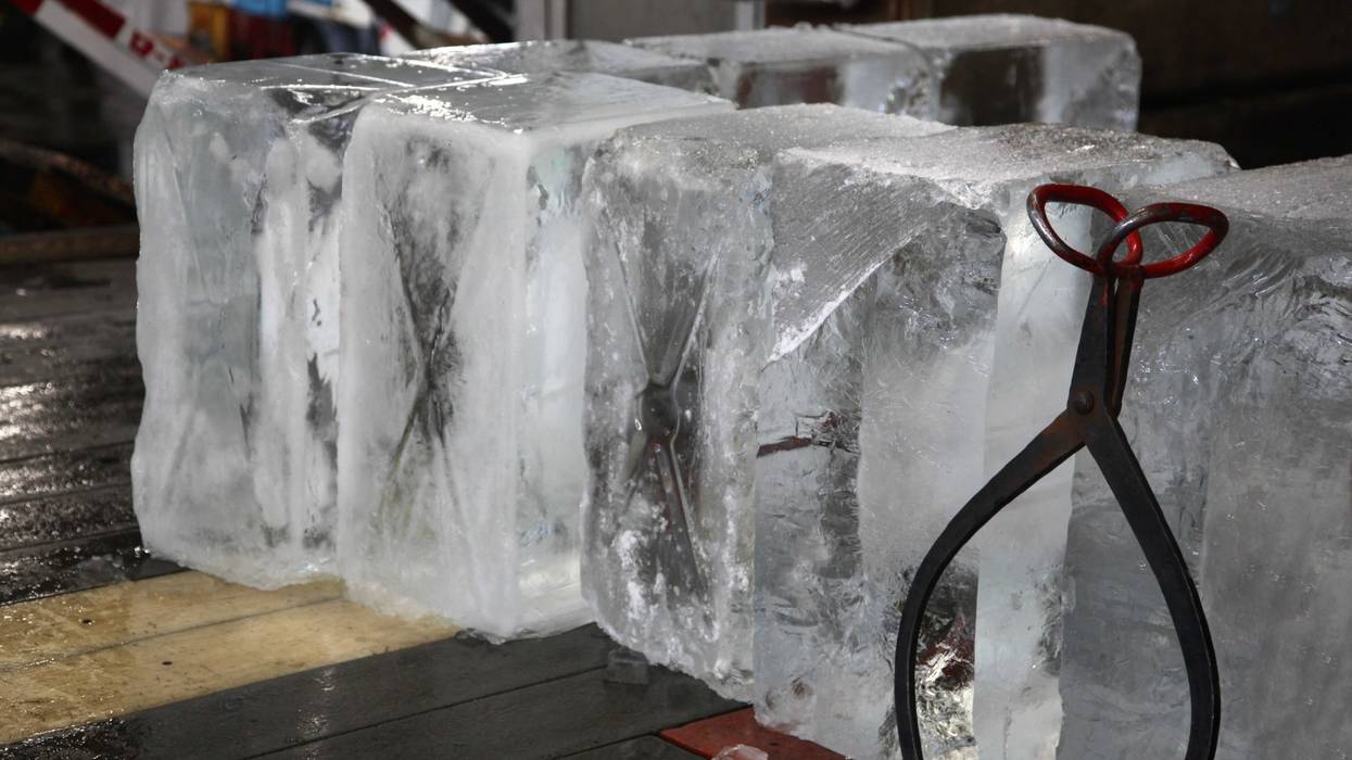 blocks of ice