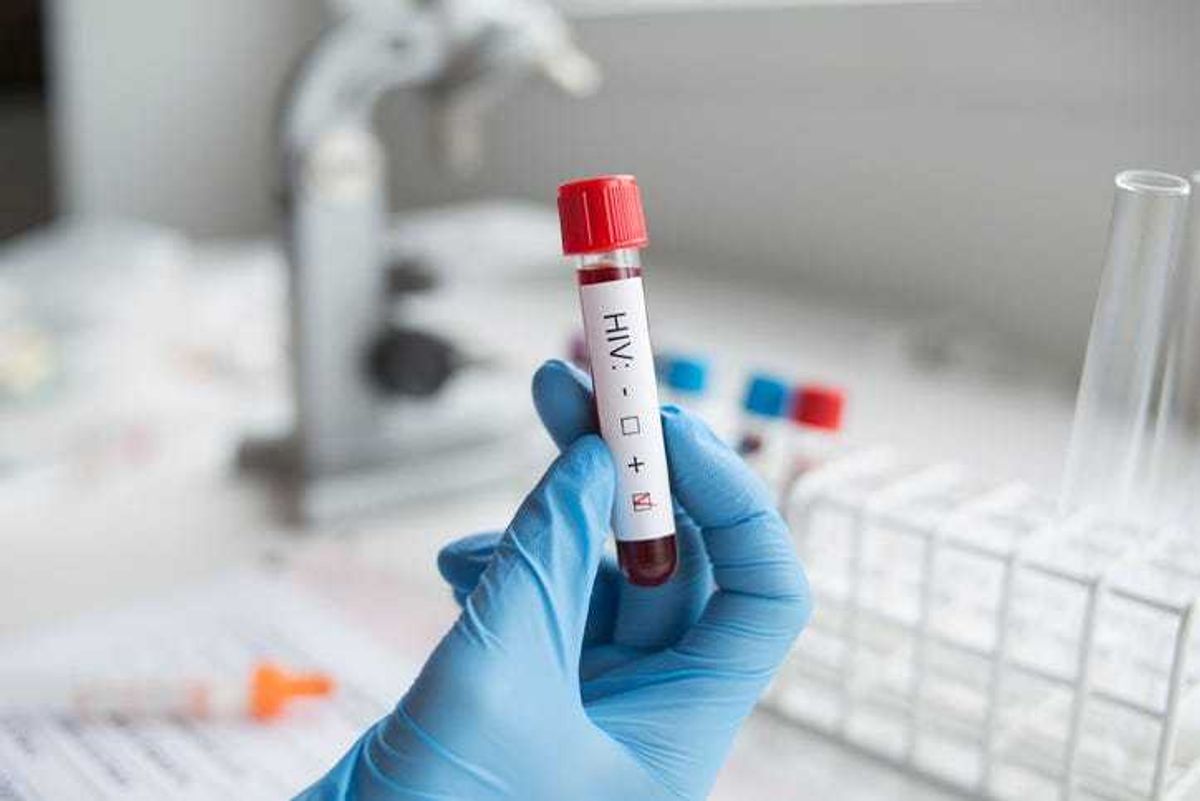 Blood that has tested positive for HIV.