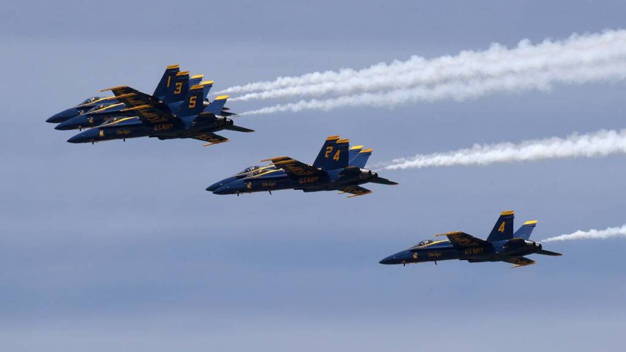 Blue Angels And Thunderbirds Flyover D.C. Area In Tribute Of Healthcare Workers And First Responders