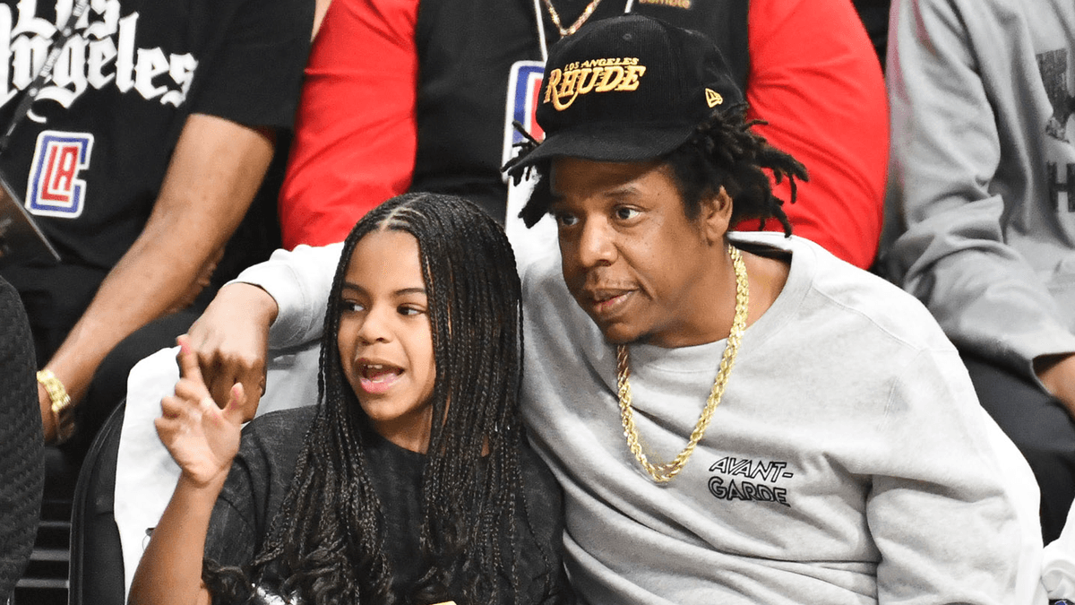 Blue Ivy Carter and JAY-Z
