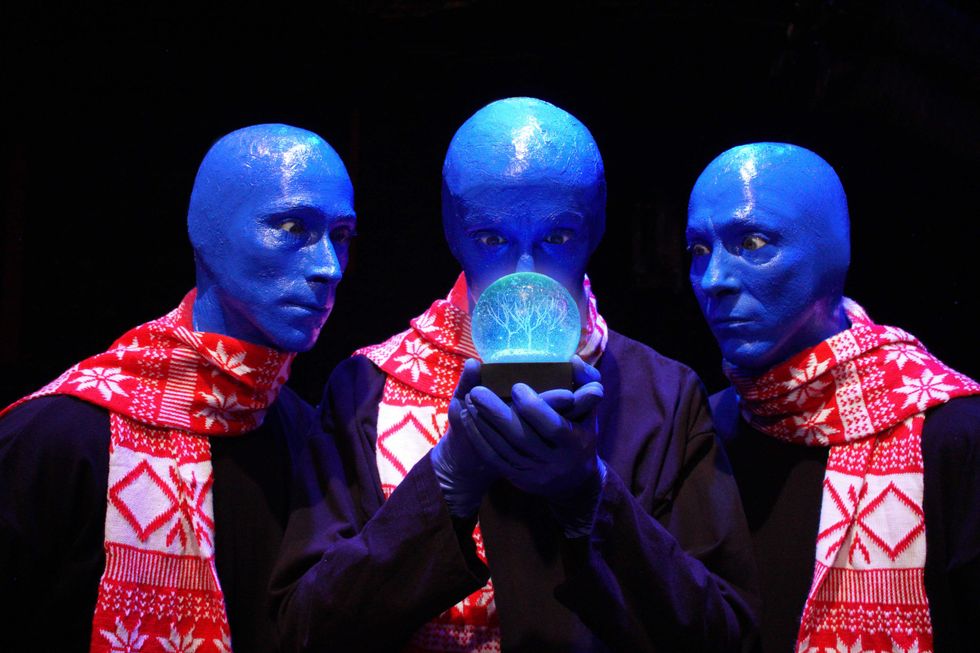 Blue Man Group winter performance