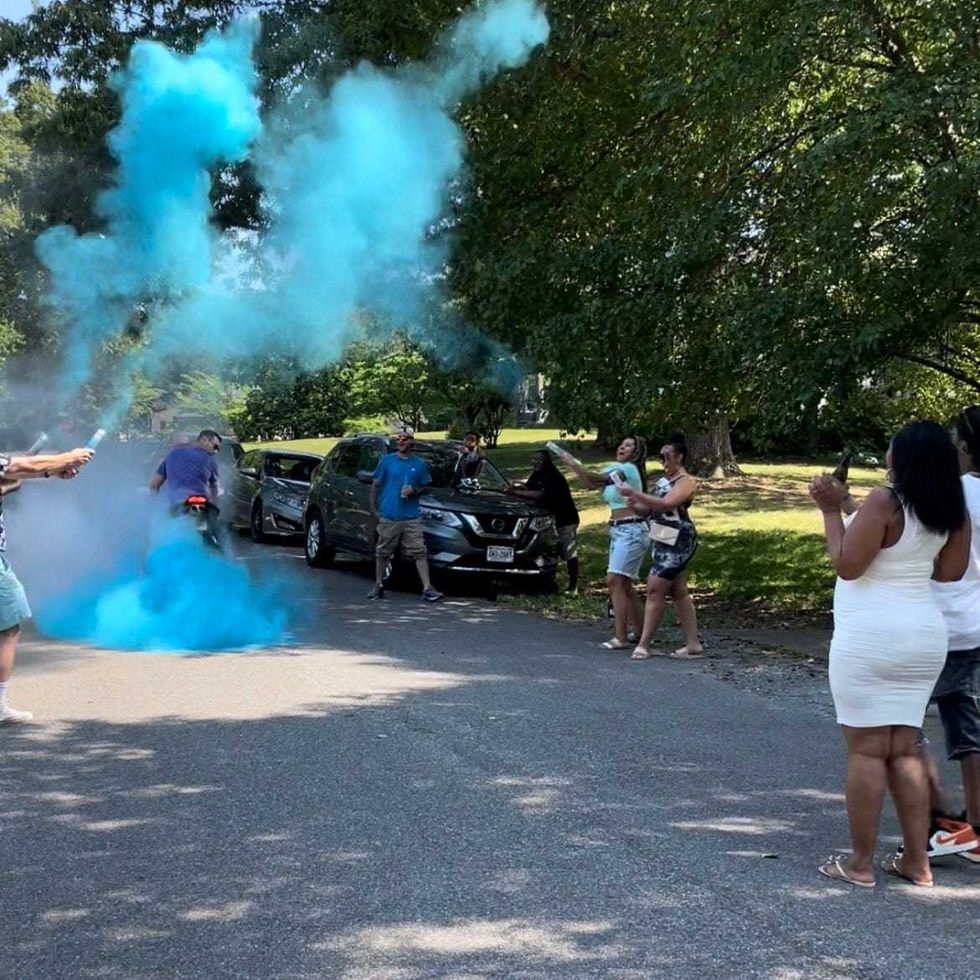 Blue smoke