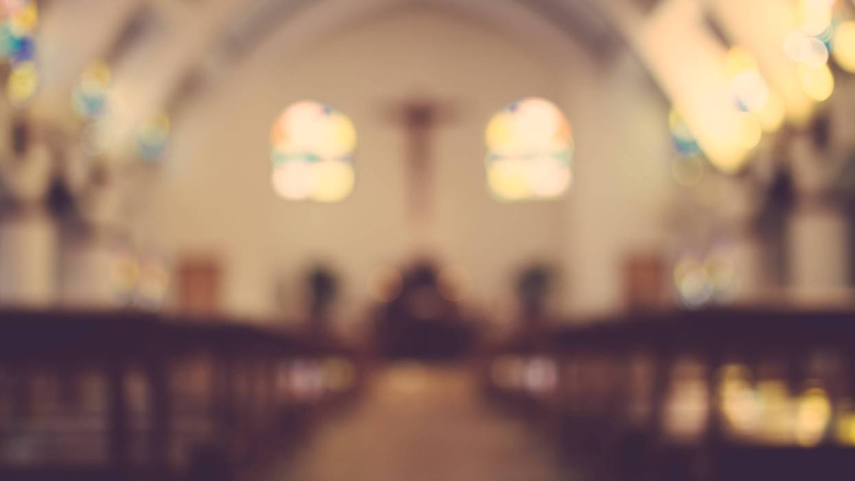 Blurred image of Catholic Church