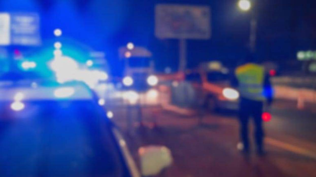 Blurry, Traffic, Police Lights