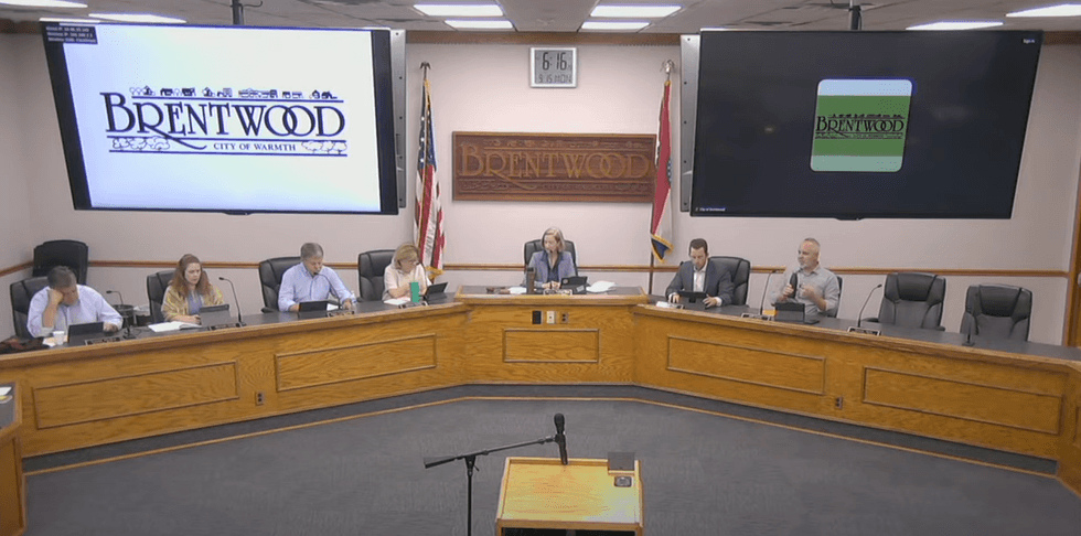 Board of aldermen in Brentwood meet on September 15, 2025