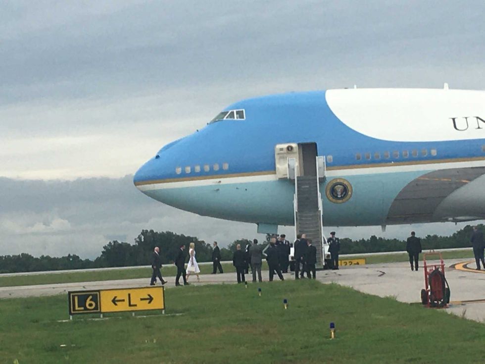 Boarding Air Force One
