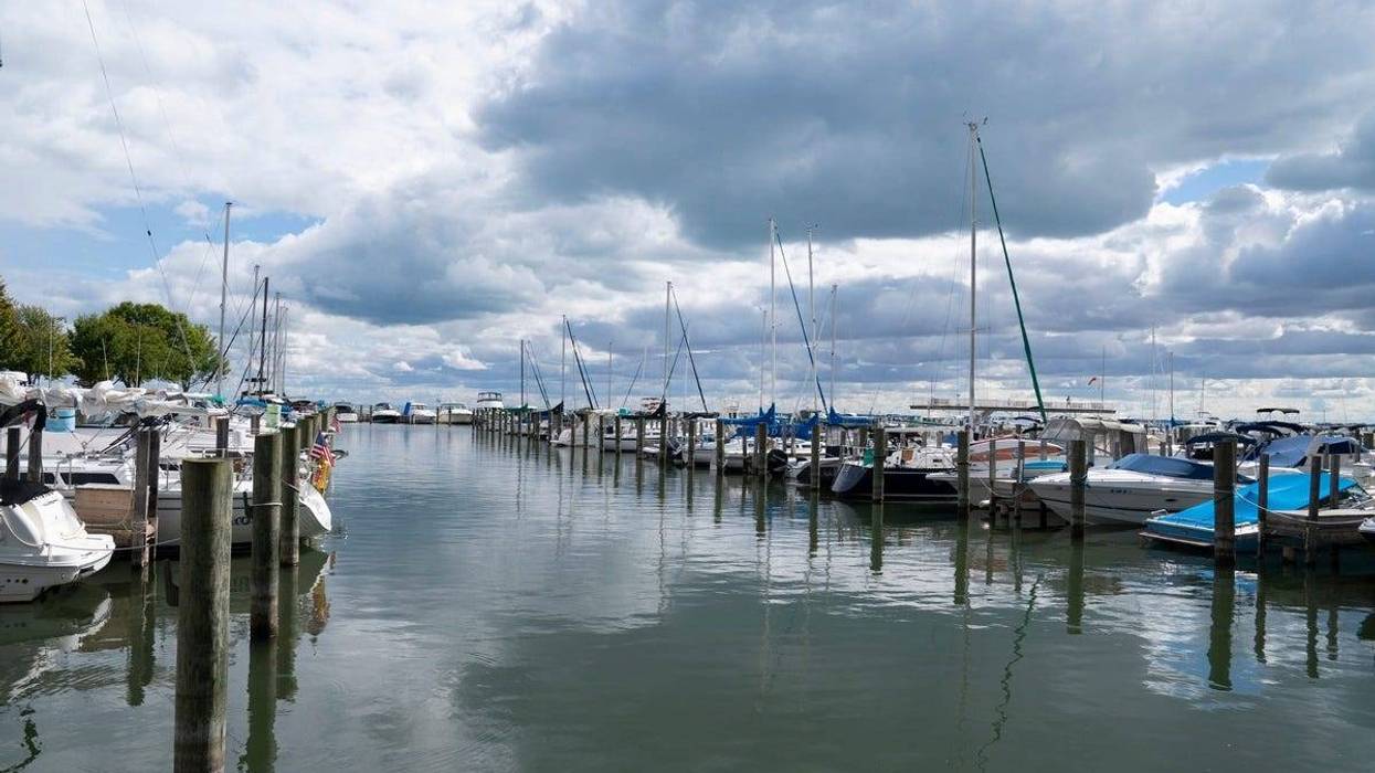 Boats on Lake St. Clair