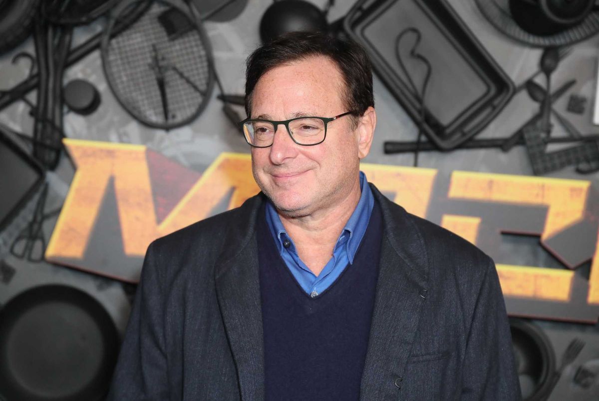 Bob Saget attends the red carpet premiere and party for Peacock's new comedy series "MacGruber" at California Science Center on December 08, 2021 in Los Angeles, California.