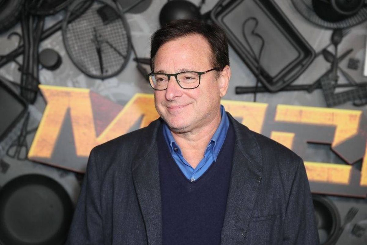 Bob Saget attends the red carpet premiere and party for Peacock's new comedy series "MacGruber" at California Science Center on December 08, 2021 in Los Angeles, California