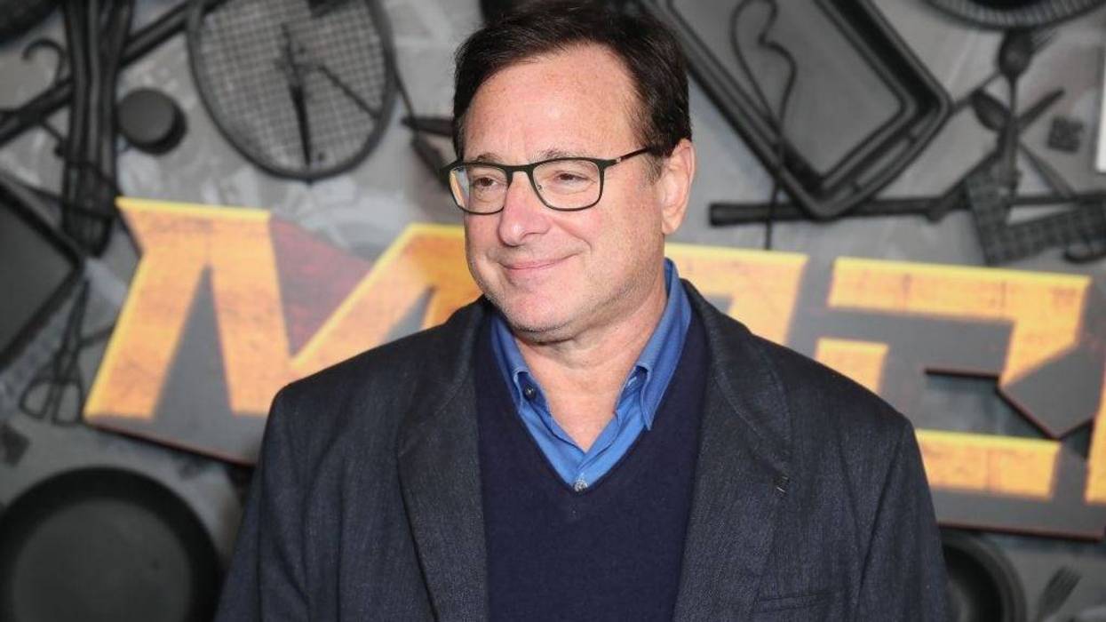 Bob Saget attends the red carpet premiere and party for Peacock's new comedy series "MacGruber" at California Science Center on December 08, 2021 in Los Angeles, California