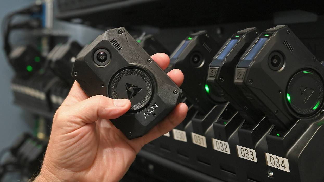 body-worn cameras at charging station