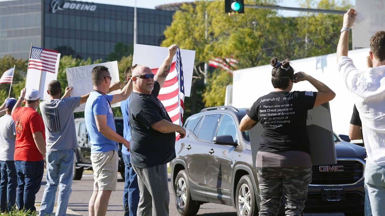 Boeing workers protest