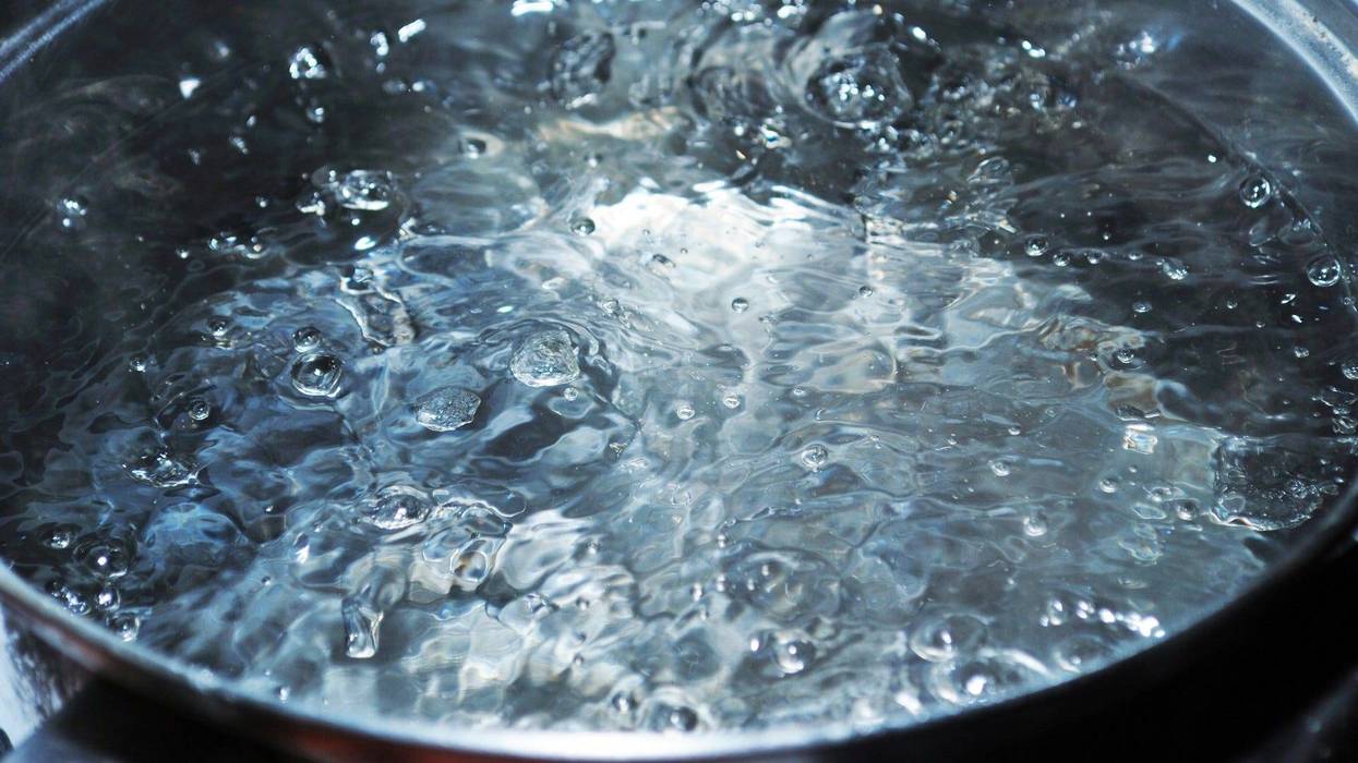 Boiling water
