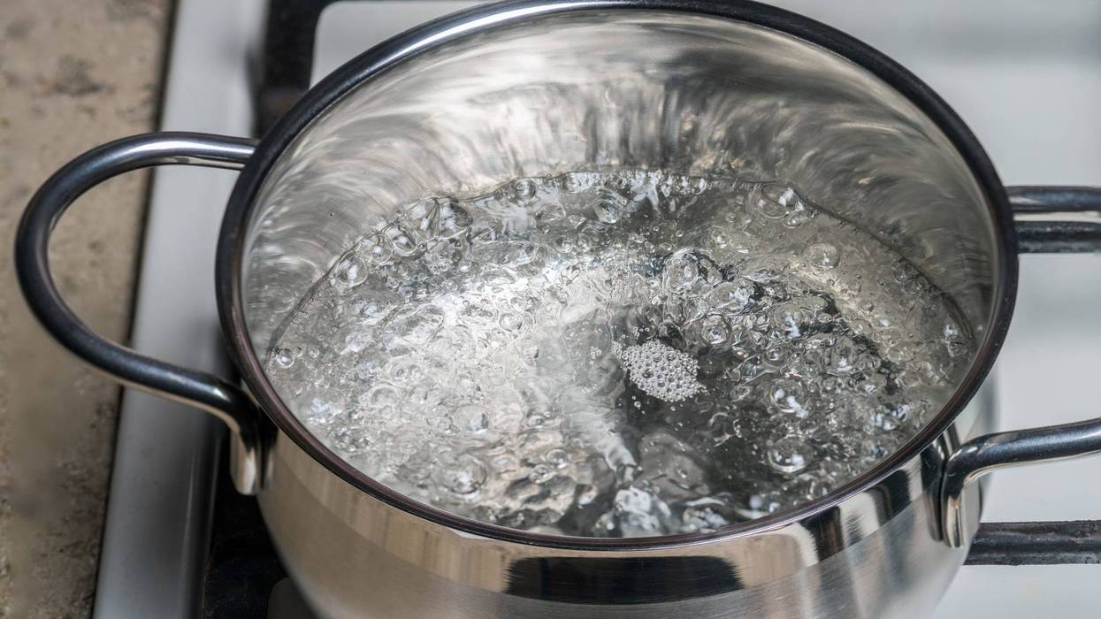 Boiling water