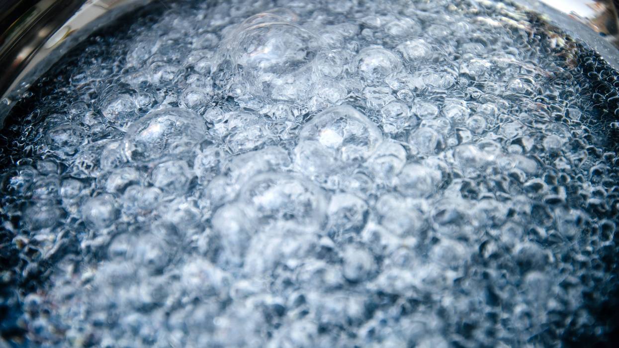 Boiling water